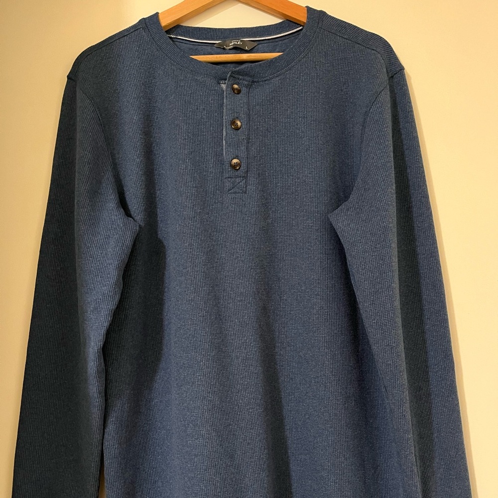 Unisex Henley thermal